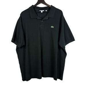 Lacoste Mens Black Cotton SS Polo Shirt - Size 3XLB